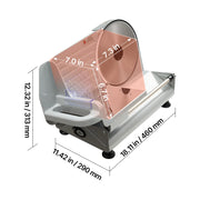Load image into Gallery viewer, SucceBuy 6.7-10 inch Meat Slicer Electric Deli Slicer Machine with two SUS420 Blades Home Food-Slicer for Meat, Ham, Baguett
