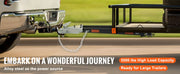 Load image into Gallery viewer, SucceBuy 5500 lbs Tow Bar with Chains Powder-Coating Bumper-Mounted Towing Coupler Fits 2in Ball Hitch for RV Car Trailer Truck
