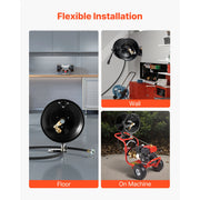 Load image into Gallery viewer, SucceBuy Pressure Washer Hose Reel 50 ftx3/8 in Steel Bracket-Mounted 4000PSI Max Manual Power Hand Crank for Car/Floor Washing

