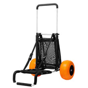 Load image into Gallery viewer, Beach Dolly with Big Wheels for Sand 165LBS Folding Cart with Cargo Deck Solid Wheel Adjustable Height Cart for Beach
