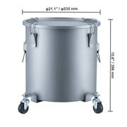 Bild in Galerie-Viewer laden, Amocart 10 Gal Fryer Grease Bucket Oil Disposal Caddy with Caster Base Carbon Steel Rust-Proof Coating Oil Transport Container

