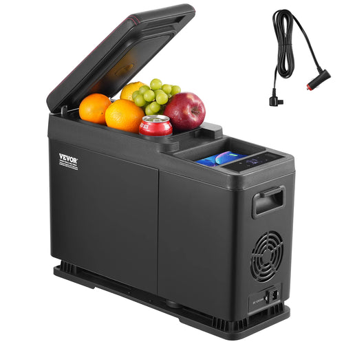 Amocart 8L Car RefrigeratorCar Armrest Refrigerator Fridge 8L Single Zone Freezer -4℉-68℉ Adjustable Range 12/24V DC and Cooler