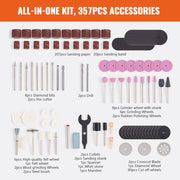 Load image into Gallery viewer, SucceBuy Rotary Tool Accessories Kit Diameter Shank Power Rotary Tool Accessories for Carving Sanding Cutting Cleaning Grinding - AMOCART
