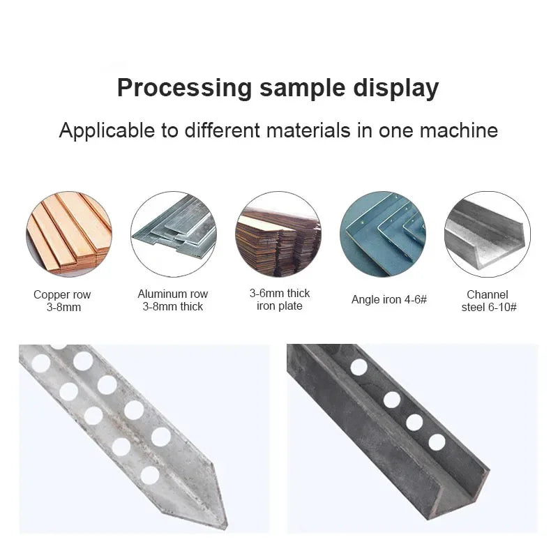 MHP20 Portable Electric Punching Machine Hydraulic Small Angle Iron Channel Steel Copper And Aluminum Plate Punching Machine