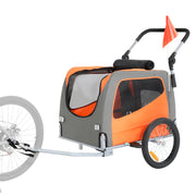 Load image into Gallery viewer, Amocart 66lbs Dog Bike Trailer2-in-1Pet Stroller Folding Cart Frame Bicycle Carrier with Wheels Universal Coupler for Dogs
