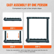 Load image into Gallery viewer, Amocart 10Slots Yard Garden Tool Organizer Long-Handled Tool/Rake/Broom Tower Storage Rack Stand Holder for Garage Organization
