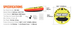 SucceBuy Towable Tube for Boating 1-3 People Inflatable Boat Tubes&Towables 63" Round Water Sport Towable Tube for Boat to Pull