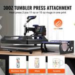Amocart Heat Press Machine Heat Transfer Machine 30oz Tumbler Press 360° Swing Away Digital T-Shirt Pressing Coating