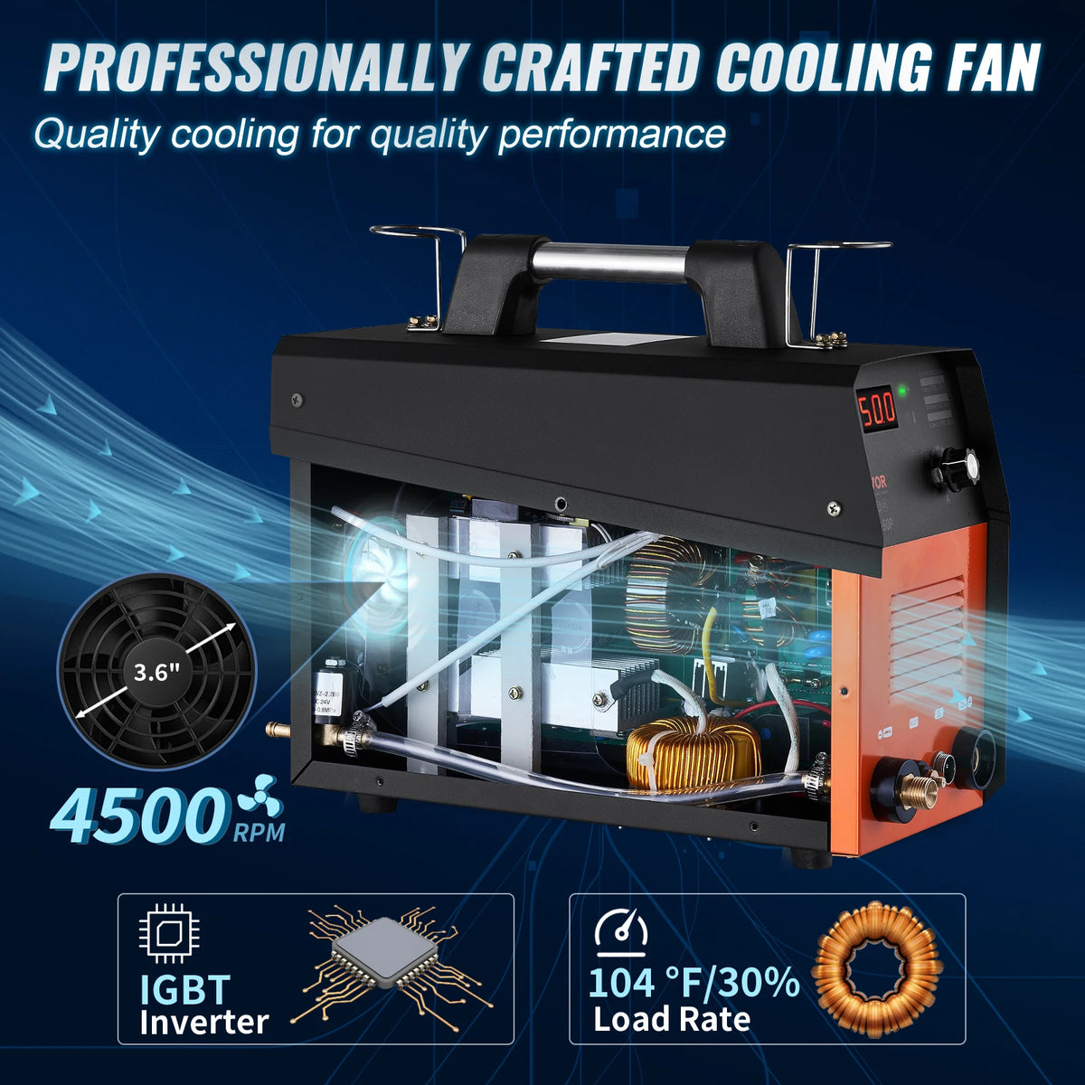 SucceBuy Plasma Cutter 50Amp Non-Touch Pilot Arc Air Cutting Machine 110V/220V Dual Voltage IGBT for Cut Copper Stainless Steel Amocart