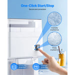 SucceBuy Commercial Ice Shaver Machine 1.8L 300W Premium Motor Stainless Blades for Bar Mixing Seafood Preservation Home Party