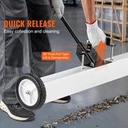 Load image into Gallery viewer, SucceBuy 36-Inch Magnetic Sweeper with Wheels 55 lbs Capacity  Telescoping Magnetic Pickup Tool Adjustable for Workshop Garage - AMOCART
