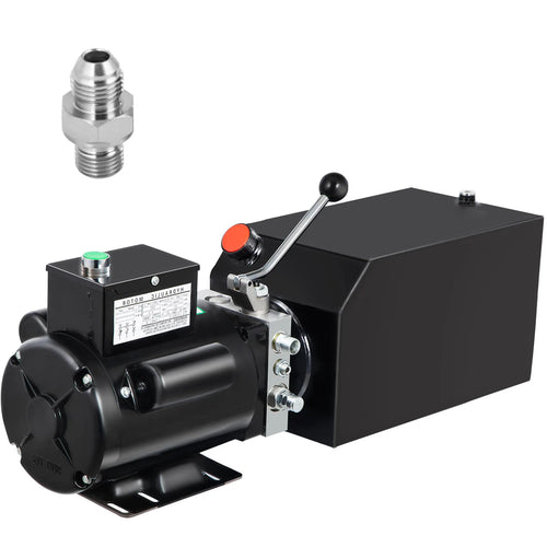 SucceBuy 14 Quart Hydraulic Pump Unit 3 HP 220V 2950 PSI 2 & 4 Post Lifts 3.5 Gal Reservoir Car Jack Power Suit for Auto Repair