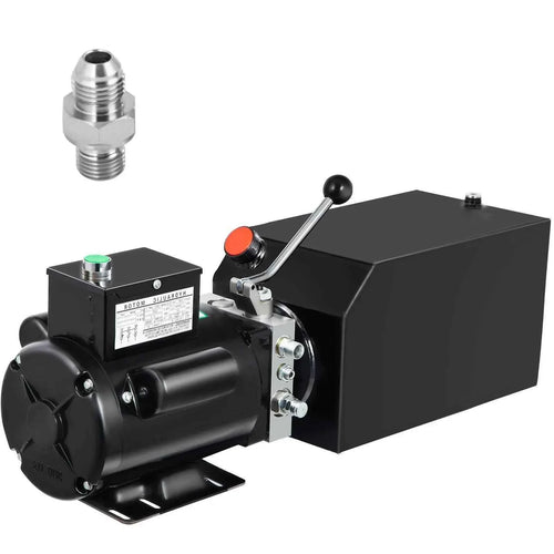 Amocart 14 Quart Hydraulic Pump Unit 3 HP 220V 2950 PSI 2 & 4 Post Lifts 3.5 Gal Reservoir Car Jack Power Suit for Auto Repair