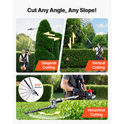 Load image into Gallery viewer, SucceBuy Gas Hedge Trimmer 2 Cycle Gas Power Handheld Hedge Trimmer Weed Eater with Protective Gear Set for Trimming Shrub Bush
