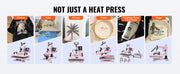 Charger l'image dans la visionneuse de galerie, Amocart Heat Press Machine 12x15 inch  8 in 1 Heat Transfer Machine 360° Swing Away T-Shirt for T-Shirts/Mugs/Hats/Plates Pink
