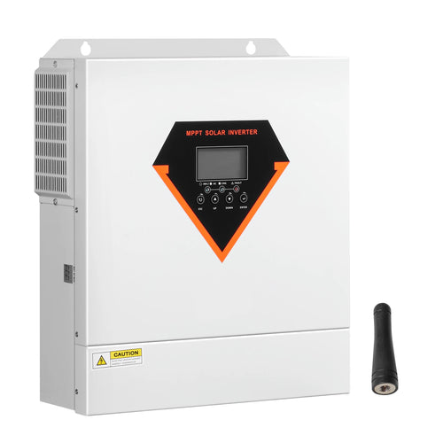 SucceBuy Hybrid Solar Inverter 3000W All in One Pure Sine Wave Charger, Built-in 100A MPPT Solar Controller for Off-Grid System
