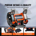 Amocart Jewelry Polisher Buffer Brushless Adjustable Speed Mini Multi-purpose Bench Grinder Polishing Machine for Gemstones