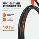 Amocart Boat Steering Cable 17 Feet Outboard Marine Rotary Steering Cable 1/2 Ton High Tensile Strength Universal Compatibility