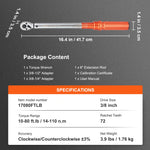 Amocart 1/2" 1/4" 3/8" Mechanical Torque Wrench Set Precision Pointer Hand Tools Torque Wrench Mechanical Car Repair Tool