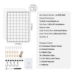 Amocart Grid Wall Panels Tower Wire Gridwall Display Racks Double Side Gridwall Panels for Art Craft Shows Retail Shop w/ Hooks