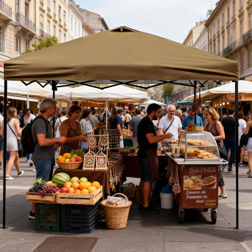 10x10 Pop Up Canopy Tent Outdoor, Portable Instant Heavy Duty Commercial Canopies Shelter  UPF50Coated for Patio Party