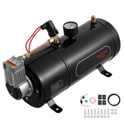 Load image into Gallery viewer, SucceBuy 12V Air Compressor with Tank 0.8Gal/3L Train Horn Air Compressor 120 psi Working Pressure Onboard Air Compressor System - AMOCART
