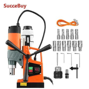 Load image into Gallery viewer, SucceBuy 11PCs Magnetic Drill Motor 1.6 in 1450W Boring Diameter 850RPM Speed 2810 lbf Portable Electric Mag Drill Press
