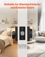 Amocart Deadbolt Lock Square Single Cylinder Dead Bolt Keyed Fits Standard Size Interior Exterior Doors Full Metal 3 Keys