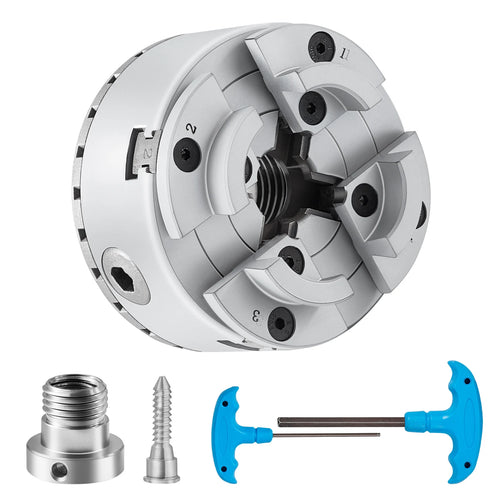 SucceBuy Metal Lathe Chuck 4-Jaw 2.75