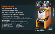 Load image into Gallery viewer, Amocart Fully Automatic Cup Sealing Machine 500-650 Cups/H Cup Sealer Machine fit 190mm Tall &amp; 90/95mm Cup for Milk Boba Tea
