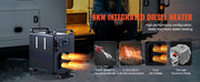 Bild in Galerie-Viewer laden, Amocart 8KW Diesel Heater 12V/24V Diesel Air Heater Bluetooth APP Remote Control and Display Screen, CO Alarm for Vehicles RVs
