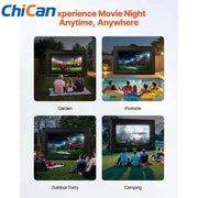 Load image into Gallery viewer, 【Upgraded】Amocart 14/15/16/18/20 FT Inflatable Projector Screen with 120W Air Blower Projector Screen for Outdoor Theater Theme
