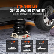 Load image into Gallery viewer, SucceBuy Air Jack 3 Ton Double Bag Air Jack Air Bag Jack Lift Up 3-5s Fast Lifting Air Bag Jack for Cars with Short Handle - AMOCART
