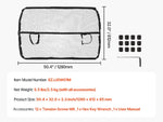 Amocart Dog Car Barrier Car Divider for Front Seats Vehicle Pet Barrier with See Through Net Mesh Universal-Fit Dog Car Barrier