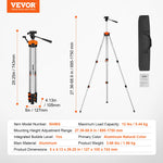 Amocart Laser Level Tripod 1/4"-20 & 5/8"-11 Thread Mount 40.94-133.85in Height Adjustment with Level Bubble & Heavy-duty Stand