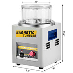 Amocart KT-185 Magnetic Tumbler Jewelry Polisher Mini Metal Finisher Finishing Machine 110V/220V Gold Precision Parts Polisher