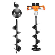 Charger l'image dans la visionneuse de galerie, SucceBuy Electric Ice Auger Cold-Resistant 2 in 1 Cordless Ice Fishing Augers and Earth Auger with 8" Ices &amp; Earth Drill Bit
