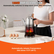 Bild in Galerie-Viewer laden, SucceBuy 12-Cup Electric Percolator Coffee Pot 304 Stainless Steel Coffee Percolator with Keep Warm Function
