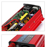 Pure Sine Inverter 1000W-3000W DC To AC 12V/24V To 110V/220V Car Power Inverter Portable Power Bank Converter Car Transformer