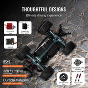 Charger l'image dans la visionneuse de galerie, SucceBuy 1:10 38KM/H 4WD RC Car All Terrain Off-Road with 2 Batteries Drift Monster Truck Children Toys for Kids Christmas Gifts
