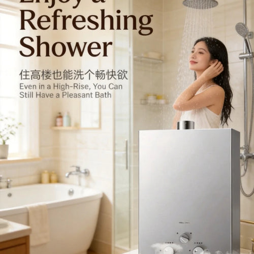 Household Constant Temperature Gas Water Heater Forced Exhaust Natural Gas LPG For Bath Use