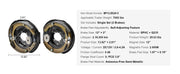 Load image into Gallery viewer, SucceBuy 2Pcs 3500/7000lbs Electric Trailer Brake Assembly Self-Adjusting Axle Backing Plates for Brake System Part Replacement
