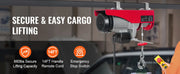 Load image into Gallery viewer, SucceBuy 200-800kg Electric Hoist with Wired/Wireless Remote Control Lifting Crane Cable Hoist Winch for Boat Garage Elevator
