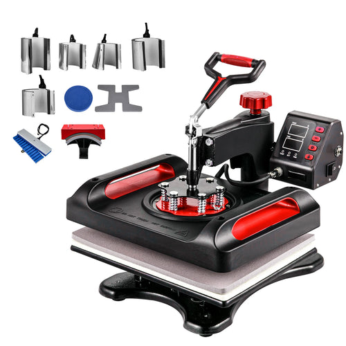 Presse à chaud 12x15In SucceBuy Machine d'impression multifonction à clapet Machine de transfert par presse à chaud numérique Machine de sublimation