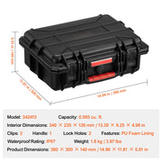 Load image into Gallery viewer, SucceBuy IP67 Weatherproof Hard Case Heavy Duty Protective Case w/ Pre-cut Foam and Handles for Travel Hunting Military Cameras
