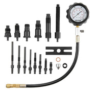 Charger l'image dans la visionneuse de galerie, SucceBuy Testeur de Compression Moteur Diesel 18 Pièces Kit d'Outils de Test de Pression de Cylindre Testeur d'Injecteur Diesel Vérification de Cylindre Pour Camion
