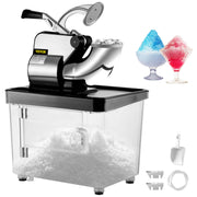 Load image into Gallery viewer, SucceBuy Electric Snow Cone Machine Ice Shaver Crusher Granizing Glass Blender Mixer Chopper Stainless Steel Colder Commercial
