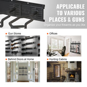 Load image into Gallery viewer, SucceBuy Gun Rack 6-Slot Vertical Rifle Shotgun Gun Rack 180 lbs Heavy Duty Metal Wall Gun Rack Display Stand with Soft Padding - AMOCART
