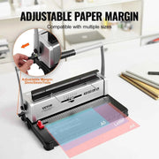 Load image into Gallery viewer, Amocart Coil Spiral Binding Machine Manual Book Maker 34-Holes Binding 120 Sheets Punch Binder w/ Adjustable Coil Binding Spine
