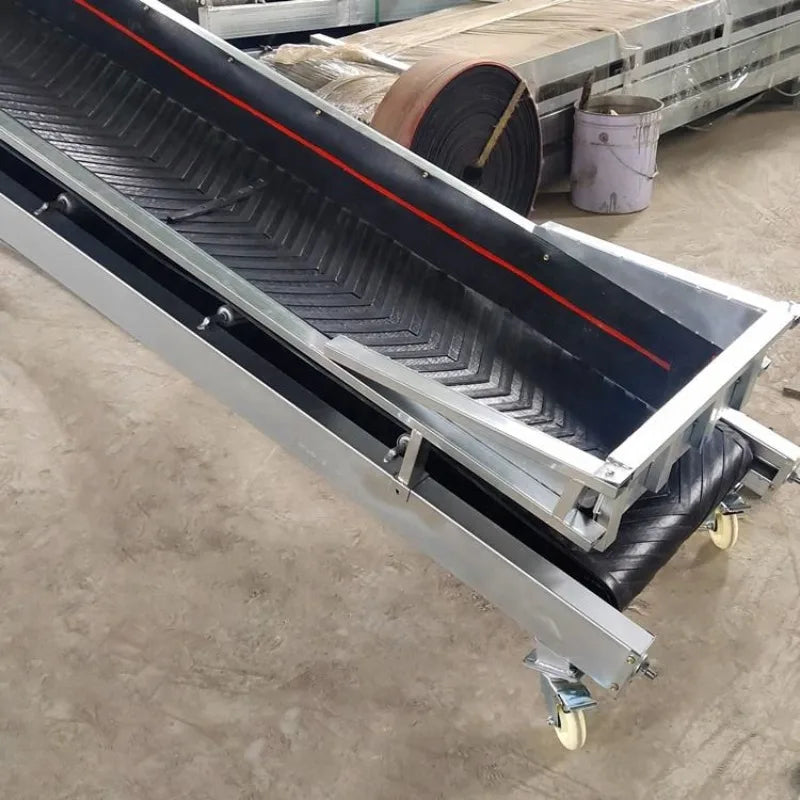 Customizable Folding Incline Conveyor Portable Loading Unloading Electric Adjustable Height Feeder Assembly Line TransportSystem